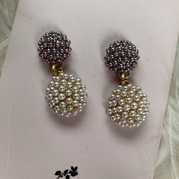 Anthropologie Violet and Brooks Peal Drop Earrings